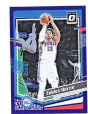TOBIAS HARRIS 2023-24 Donruss Optic Purple Prizm #136 Philadelphia 76ers