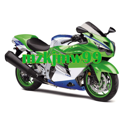 White Blue Green 40th Edition Fairing Kit For Kawasaki Ninja ZX14R