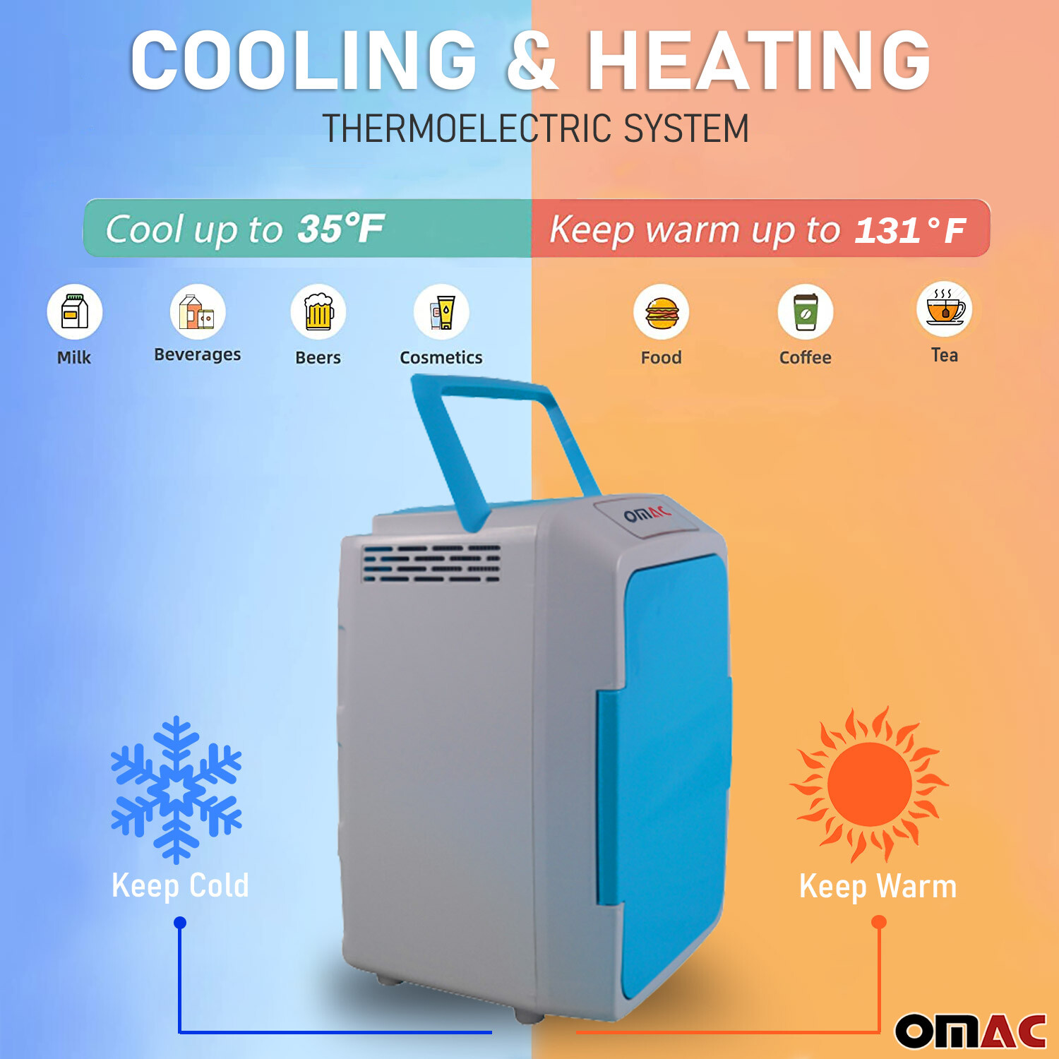 12L Portable Cooler and Warmer Car Refrigerator Outdoor 12V Mini