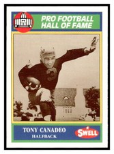 1990 Swell Greats 88 Tony Canadeo Green Bay Packers