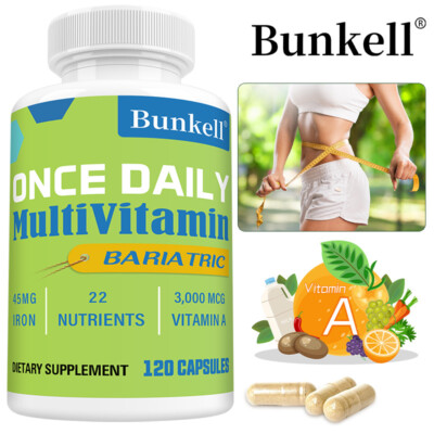 Einmal täglich bariatrische Multivitaminkapsel mit 45 mg Eisen 30/60/120 Kapseln