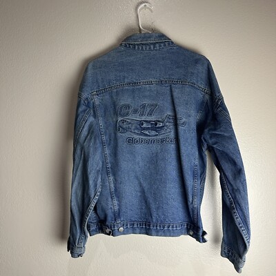 Globemaster C17 Vintage Denim Jacket Size Large