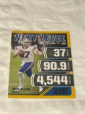 2021 Score Next Level Stats Gold Josh Allen #NL15