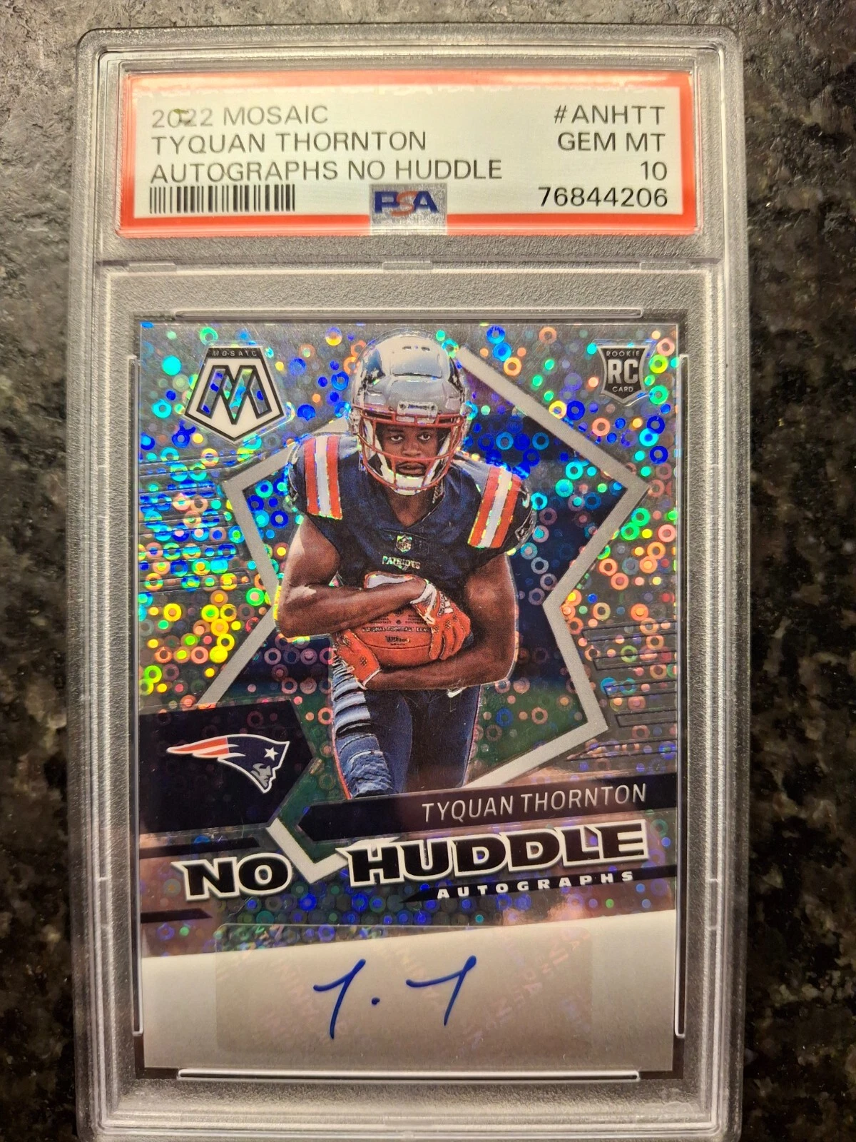 Tyquan Thornton Panini Mosaic Autographs No Huddle #ANHTT Base