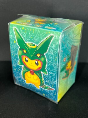 Pikachu wearing a poncho(Rayquaza） 鑑賞用 Rayquaza Poncho Wearing Pikachu Deck Box Japanese Pokemon Center
