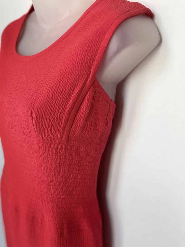 Oscar de la Renta Coral silk blend dress size 8 - Image 2 of 4