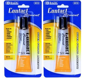 2X BAZIC Contact Cement Super Strong Adhesive Glue Bonds on Tile Rubber