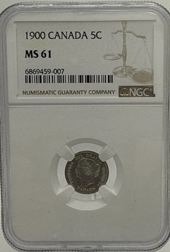 1900 Canada 5 Cent - NGC MS 61