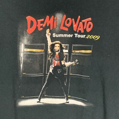Demi Lovato Summer Tour Cotton Black Full Size Unisex Shirt KN124