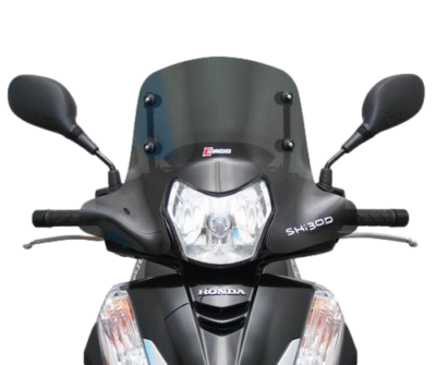 PARABREZZA COMPLETO DI ATTACCHI HONDA SH 300 ie 2013 SCURO FUME