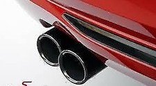 Exhaust Tip Set Black Chrome Genuine BMW F20 F30 3 Series 4 Series 18307610639