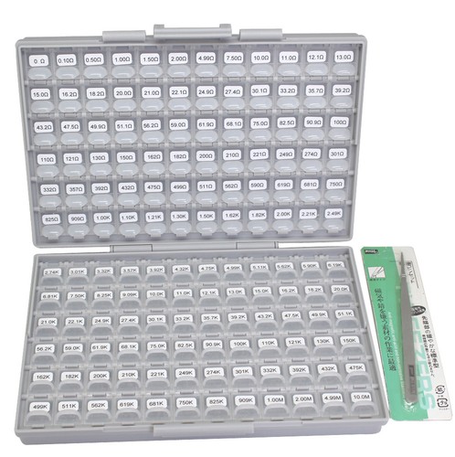 AideTek SMD 0603 Resistor Kit Organizer Your Comprehensive Pre-Labeled Resistor - Picture 2 of 8
