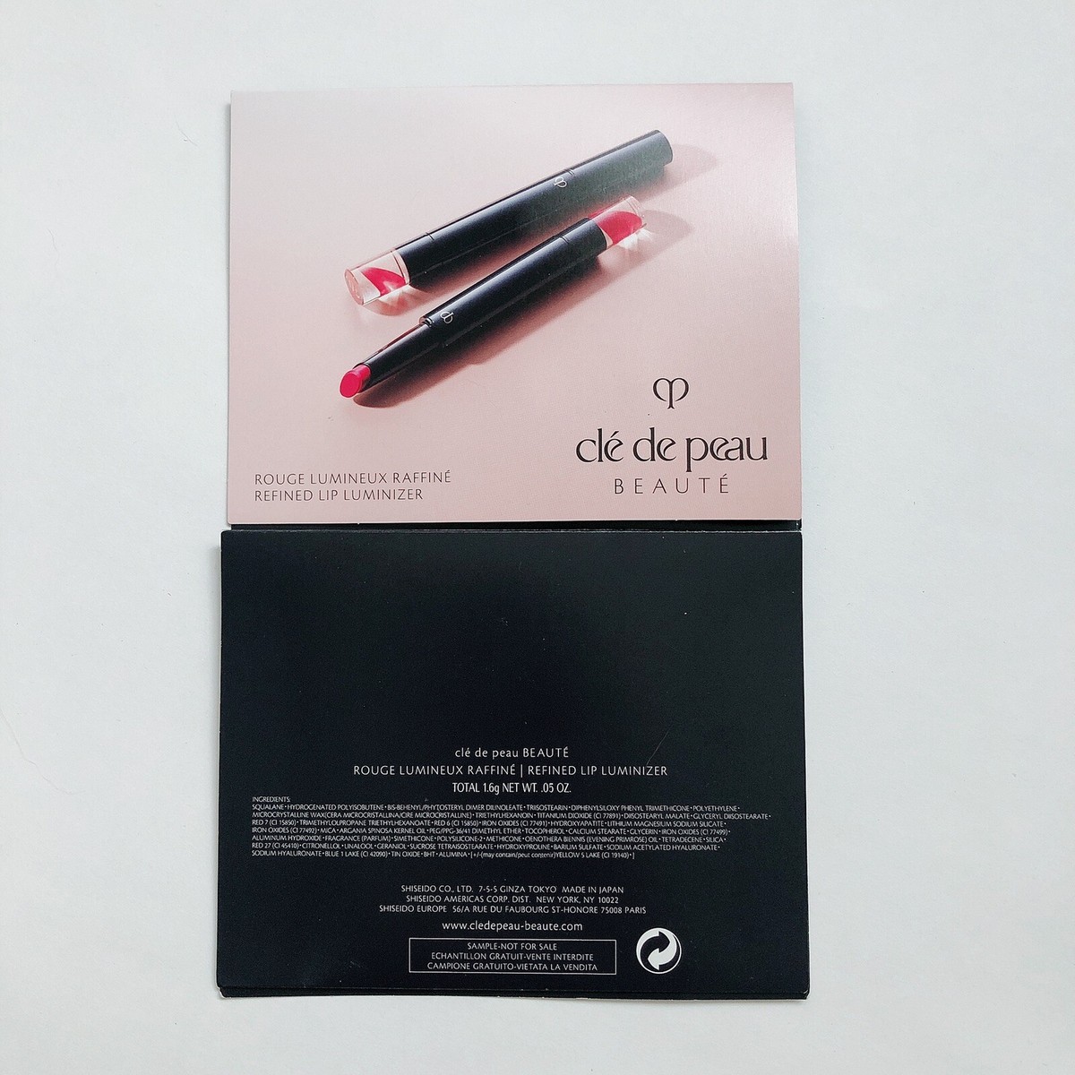 3 x Clé de Peau Refined Lip Luminizer Sample in 4 shades - 1.6g