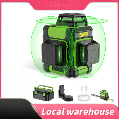 Laser Level with Retractable Ruler 3D Cross Line Laser Self-leveling with Pulse