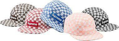 Supreme Checkerboard Camp Cap Black Brown S/S 18 | eBay 