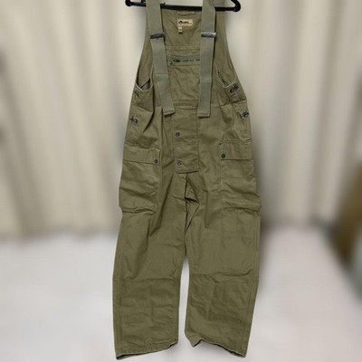 Nigel Cabourn LYBRO 25SS Workbench Dungaree Overalls Size 48 Khaki