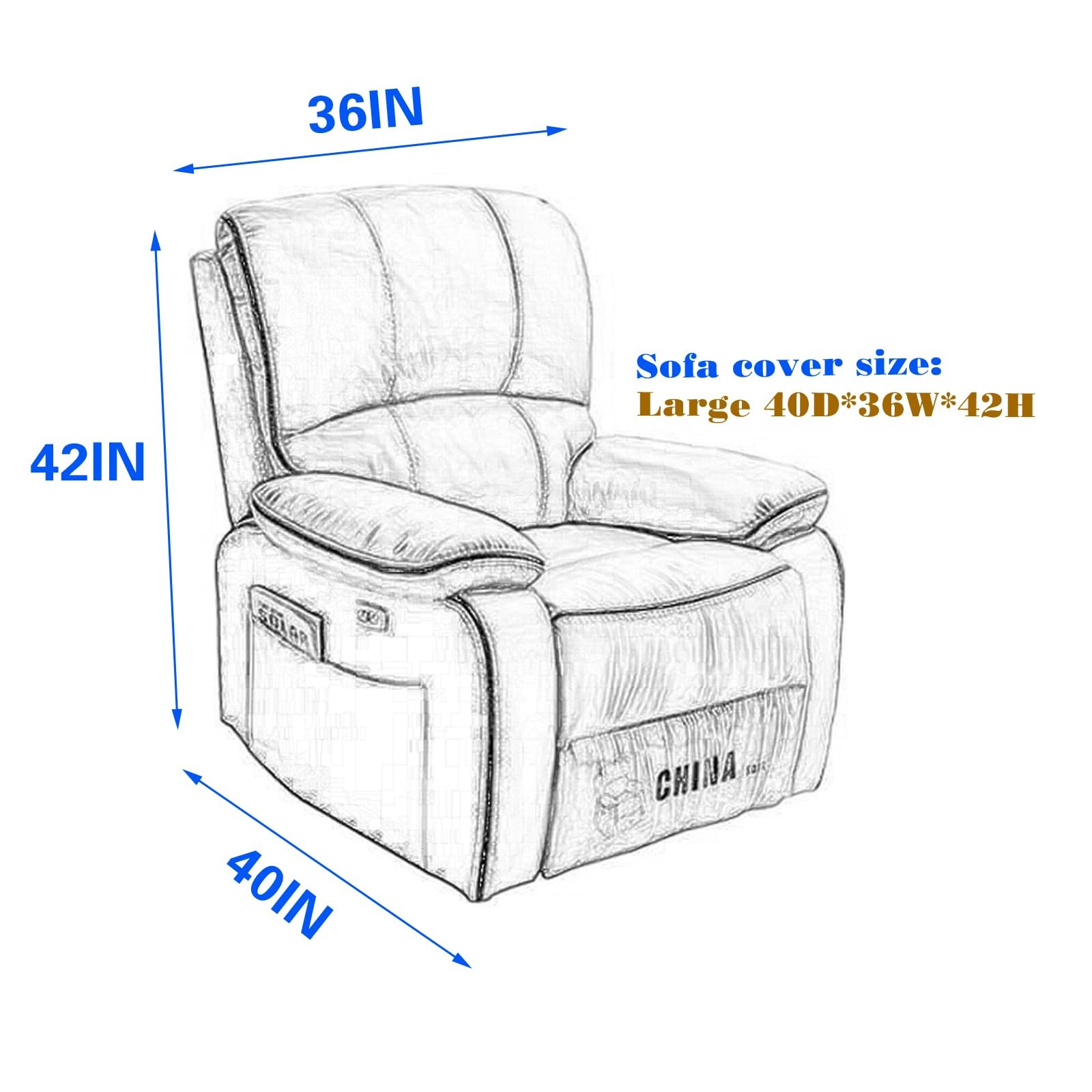 Plastic Recliner Cover Pets | Cat Dog Scratching Protector Clear Vinyl Waterp...