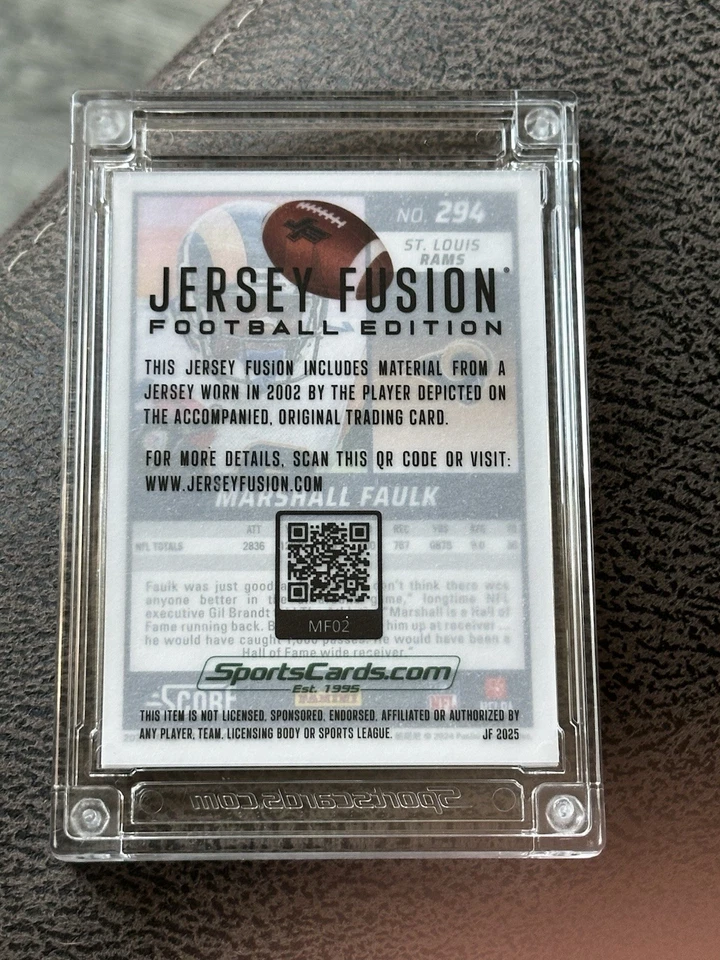 2024 Score - Camiseta Marshall Faulk Fusion Doble Juego Usada Jersey (2002) 4/25 🔥🔥 Foto 2 de 4