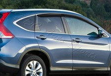 For 12-16 Honda Cr-v Crv Smoke Tint Abs Sun Shield Door Rain Window Visor 4pcs