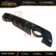 DIFFUSORE POSTERIORE NERO LUCIDO TTRS LOOK PER AUDI TT TTS MK3 2015-2018 + PUNTE LUCIDE