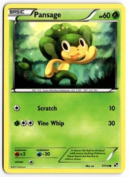 Pansage 7/114 Black & White Base Set Common