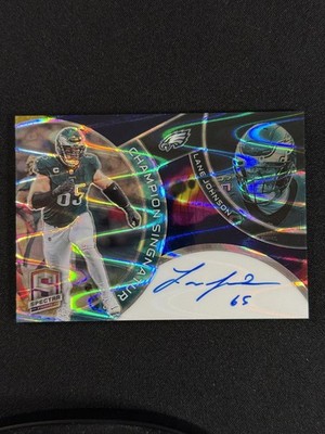 2023 Panini Spectra Champion Signatures Lane Johnson Supernova Prizm /65 (AU)