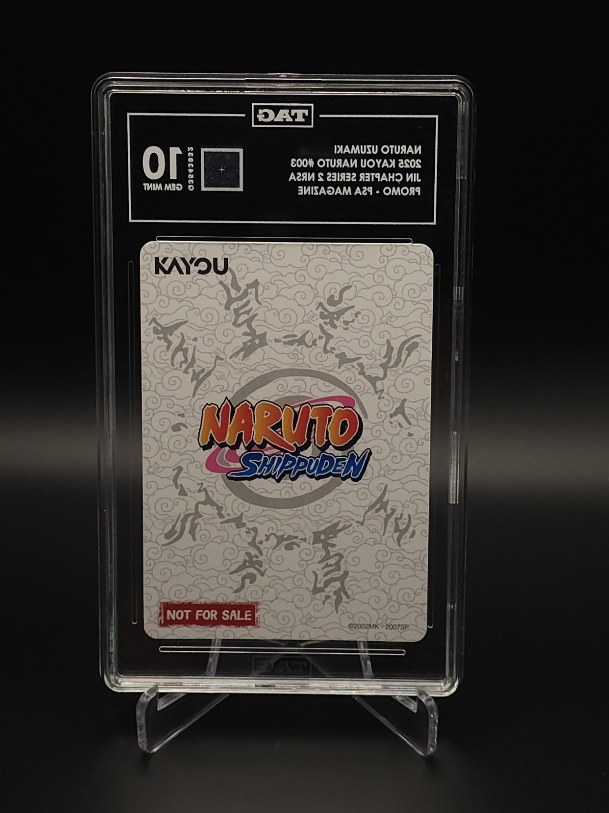 🔥 GRADED TAG 10 NARUTO Uzumaki PSA Magazine x Kayou Exclusive  PROMO PR-003🔥 view 2