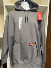 Milwaukee Men's X-Large Gray Midweight Cotton/Polyester Long-Sleeve Hoodie