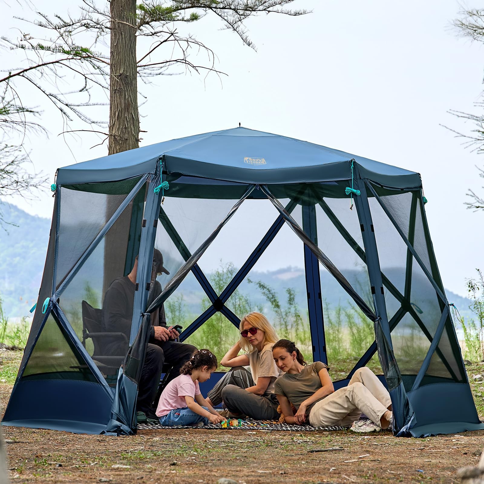 Tent For Camping, 11.5 X 9.8 Ft Portable Instant Sc...
