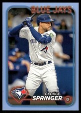L950 GEORGE SPRINGER 2024 TOPPS SERIES 1 FATHER'S DAY BLUE JAYS 39/50 #72