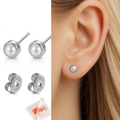 MEDIZINISCHE OHRSTECKER ERSTOHRSTECKER PERLEN OHRRINGE GESUNDHEITSSTECKER STUDEX