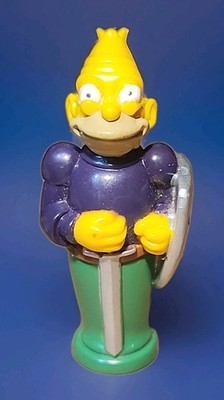 Grandpa -Bishop Simpsons 3D Chess Replacement Piece Green Base Purple Shirt 1992