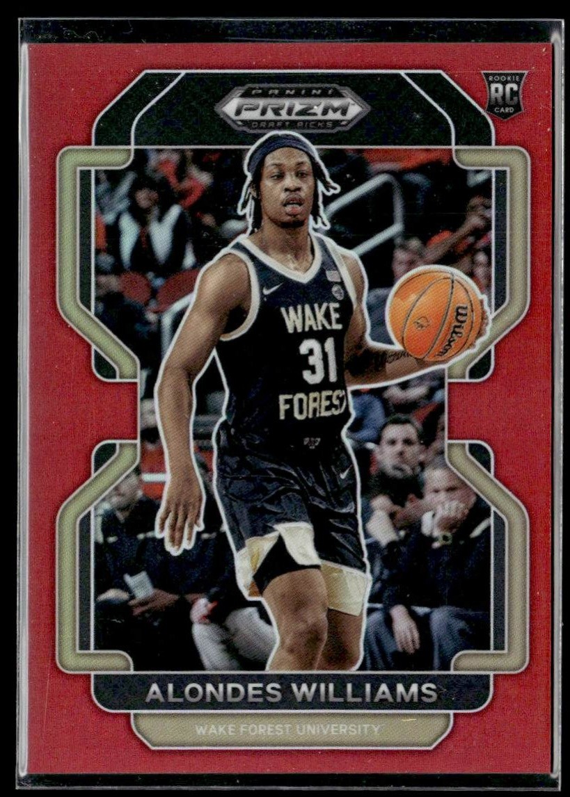 2022 Panini Prizm Draft Picks #97 Alondes Williams Red #/299
