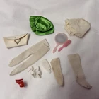 Vintage 1960s Barbie Doll Accessories Accessory Lot Shoes Gloves Hat Clutch A17G