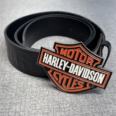 Harley-Davidson Men's Black 36  Biker Belt 2006 Genuine Leather 99440-06V