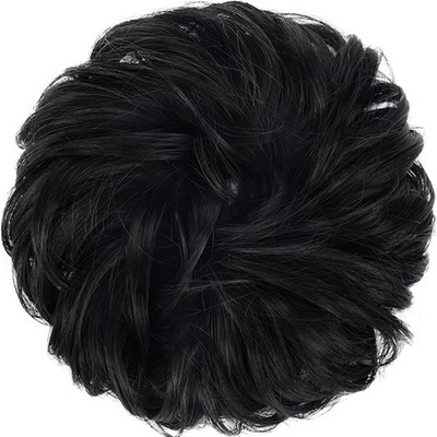 Messy Bun Hair Piece - Wavy Synthetic Chignon Scrunchies for Instant Volume