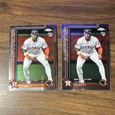 Topps Chrome 2 Card Rookie Lot Cam Smith Houston Astros MLB 2025