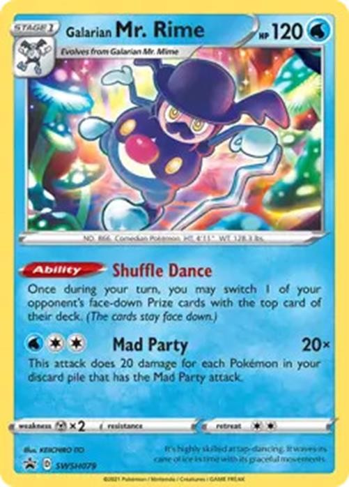 Galarian Mr. Rime - SWSH079 - Pokemon Sword & Shield Promo Ultra Rare Card NM