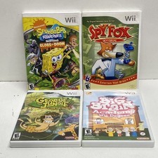 SpongeBob Globs of Doom Spy Fox George Jungle 4 Nintendo Wii Game Lot