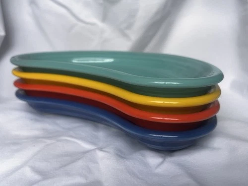 Fiesta Bistro Crescent Plates (4) | Fiestaware  Kidney Tray Bone Dish