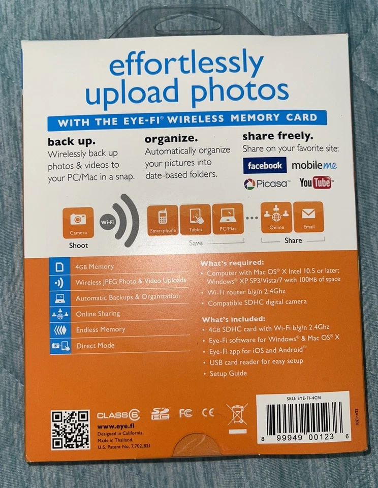 Eye-Fi Connect X2 4GB Class 6 - SDHC Card - Retail - EYE-FI4-CN - Image 4 of 4