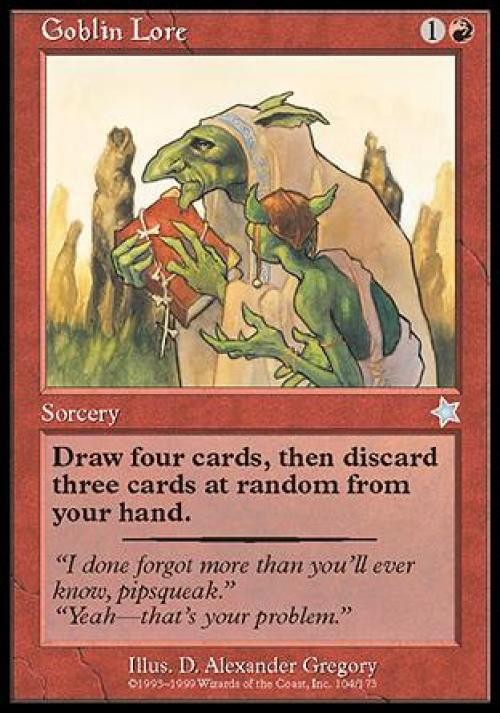 Goblin Lore - Medium Play MTG Starter 1999