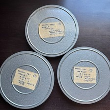 Vintage 1952 Hawaii 16mm Color Home Movie Reels - Kodak Safety Film 3-Tin Lot 7"