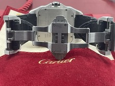 Cartier Santos 100 Automatic Steel. Model #2556, Larger 38mm Watch 8