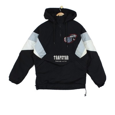 Trapstar 1/4 Zip Jacke Herren Gr. XS schwarz Streetwear Pullover London Shooters