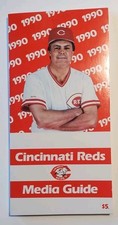 1990 Cincinnati Reds Media Guide WIRE to WIRE Champions Eric Davis * Chris Sabo