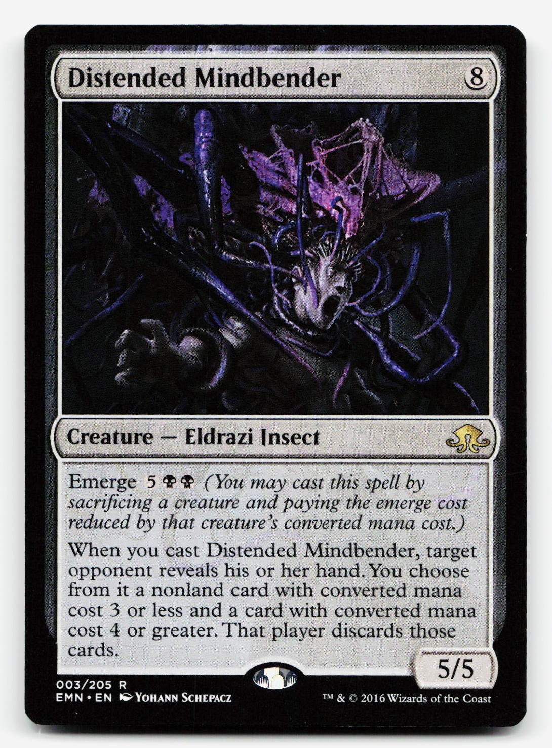 Distended Mindbender Rare - Eldritch Moon 3 EN NM Magic
