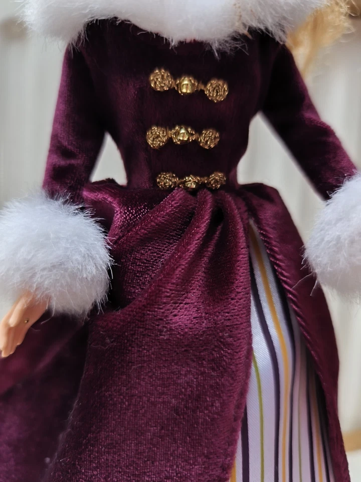 Barbie Viktorianische Eisläuferin Vintage Puppe Mattel Collector Winter - Bild 3 von 4