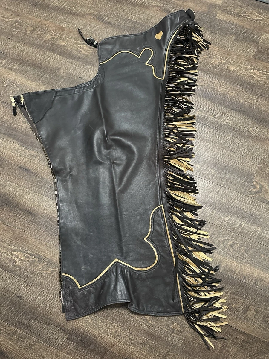 Chaps pour fusil de chasse à franges western cowboy en