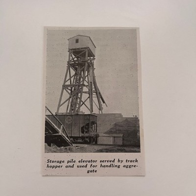 Storage Pile Elevator 1930 American Concrete Pipe Co Photo Oakland CA SAG3-H4